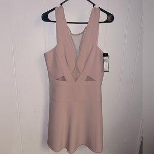BCBG mesh front dress
